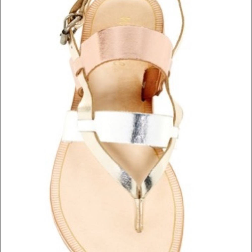 Matisse Princeville Gold Silver Sandals - Picture 4 of 9